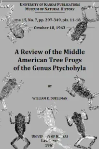 A Review of the Middle American Tree Frogs of the Genus Ptychohyla