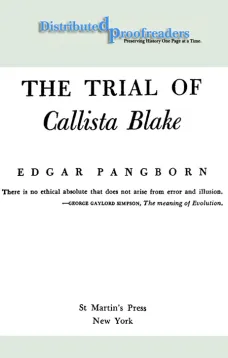The Trial of Callista Blake