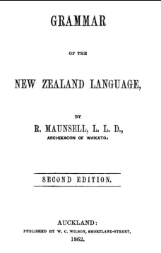Grammar of the New Zealand language (2nd edition)