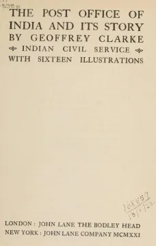 The Post Office of India and its Story