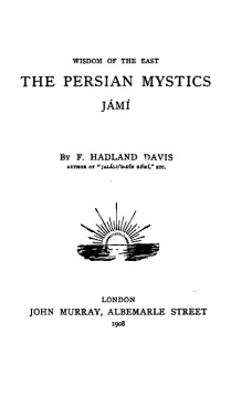 Jámí
The Persian Mystics