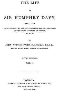 The Life of Sir Humphrey Davy, Bart. LL.D., Volume 2 (of 2)