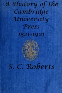 A History of the Cambridge University Press