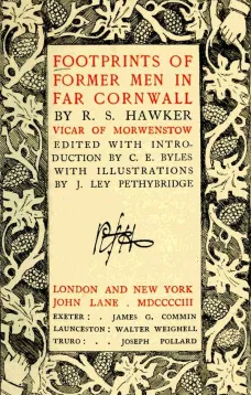 Footprints of Former Men in Far Cornwall