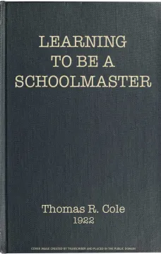Learning to Be a Schoolmaster