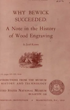 Why Bewick Succeeded: A Note in the History of Wood Engraving