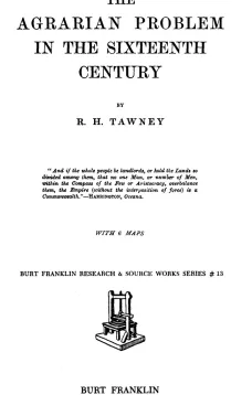 The Agrarian Problem in the Sixteenth Century