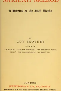 Sheilah McLeod
A Heroine of the Back Blocks