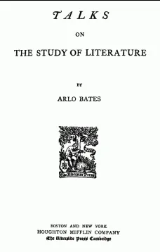Talks on the study of literature.