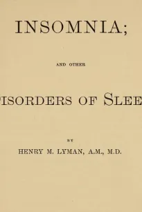 Insomnia; and Other Disorders of Sleep
