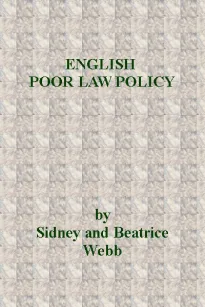 English Poor Law Policy
