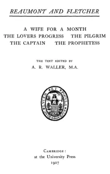 Beaumont and Fletcher's Works, Vol. 5