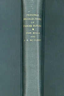 Personal Recollections of Pardee Butler