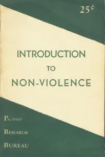 Introduction to Non-Violence