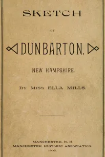 Sketch of Dunbarton, New Hampshire