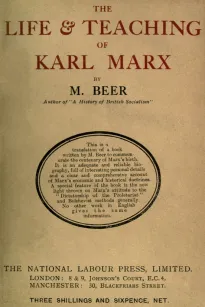 The life and teaching of Karl Marx