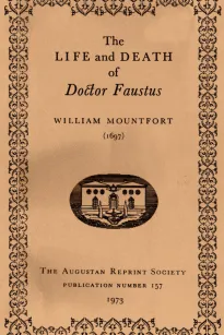 The Life and Death of Doctor Faustus Made into a Farce