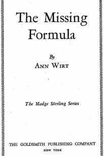 The Missing Formula
Madge Sterling Series, #1