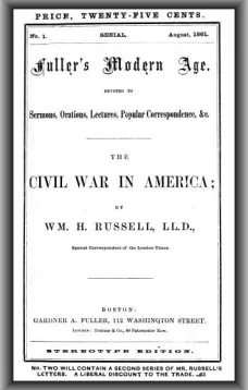 The Civil War in America
Fuller's Modern Age, August 1861