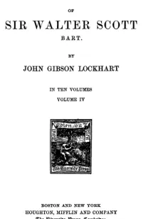Memoirs of the Life of Sir Walter Scott, Volume 4 (of 10)