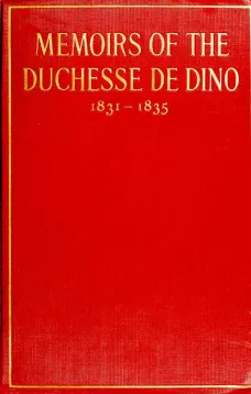 Memoirs of the Duchesse de Dino, 1831-1835
