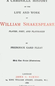 A Chronicle History of the Life and Work of William Shakespeare
Player, Poet, and Playmaker